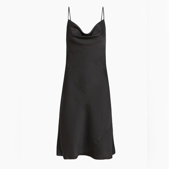 Wilfred Dresses & Skirts - NEW Aritzia Wilfred Only Satin Cowlneck Slip Dress